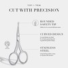 Tweezerman Pet Grooming Scissors, Stainless Steel Rounded Tip Trimming Shears