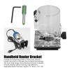 Handheld Router Bracket Electric Trimmer Connector Base for Wood Slotting