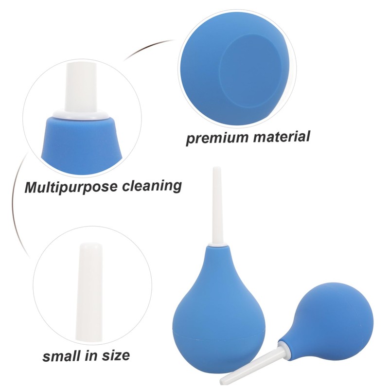 Mobestech 2pcs Durable Ear Washing Squeeze Bulb Small Medium for