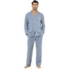 Veseacky Mens Pajamas Set Long Sleeve Soft Pajamas for Men