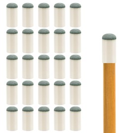 XIHIRCD 20pcs Pool Cue Stick Tips, 0.51x1.18in Billiard Cue Tips Replacement Slip On Pool Cue Tips Pool Table Accessories Billiard Stick Tips for Snooker & Billiards