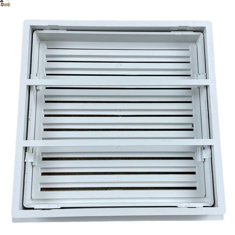 BricoLoco.com Air Vent Grille with Adjustable Shutter, Recessed Wall or