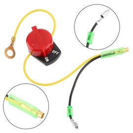 Engine Stop Switch, Metal Engine Kill Switch, Motorcycle Engine On Off for Gx110 Gx120 Gx160 Gx200 Gx240 Gx270 Gx340 Gx390