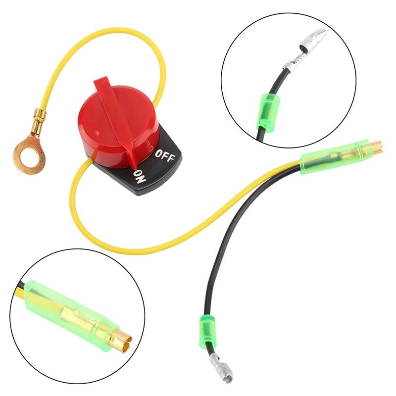 Engine Stop Switch, Metal Engine Kill Switch, Motorcycle Engine On