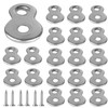 AUXBC 20Pcs Figure 8 Fastener, Metal Table Top Fastener, Heavy
