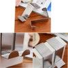 Home-organizer Tech Stainless Steel Reversible Over The Door Hook Removable
