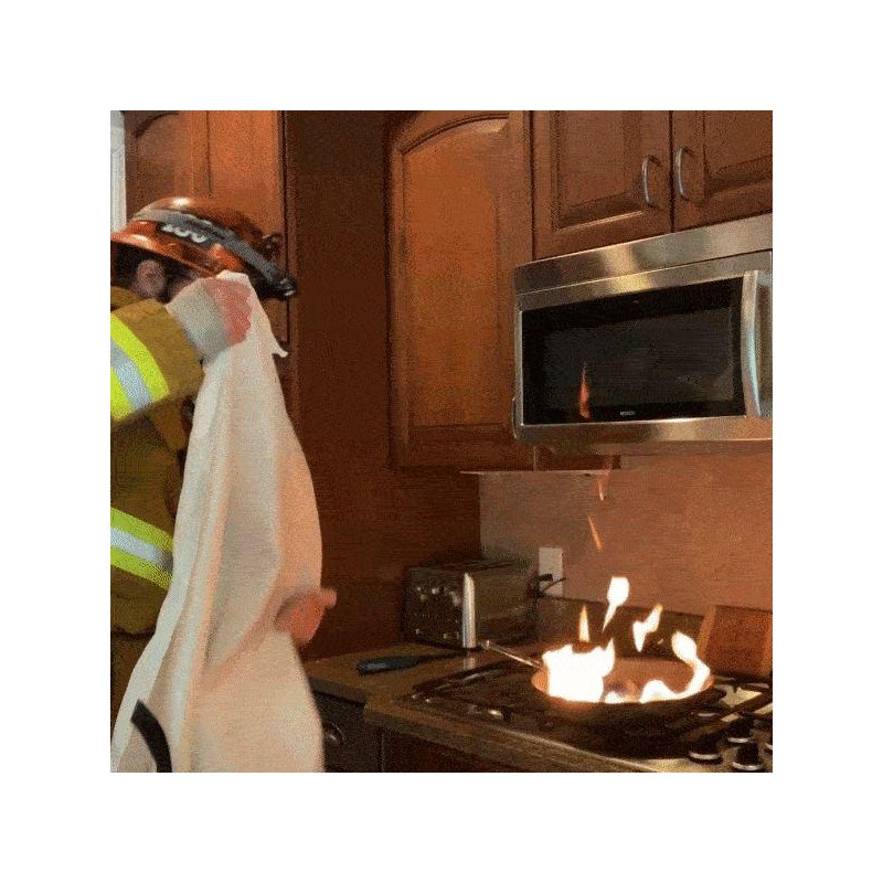 The Prepared Hero Emergency Fire Blanket - Simple and Easy