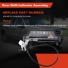 JUMOPARTS XL3Z-7A110-AA Gear Shift Indicator Cable Compatible withFord F-250 1999