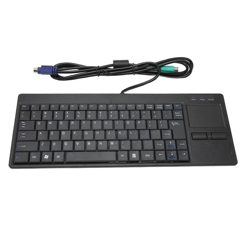 Industrial Keyboard Touchpad Wired Connection X Scissor Foot Plug and