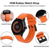 WOCCI 24mm Hevea Watch Band, FKM Rubber (Not Silicone), Quick