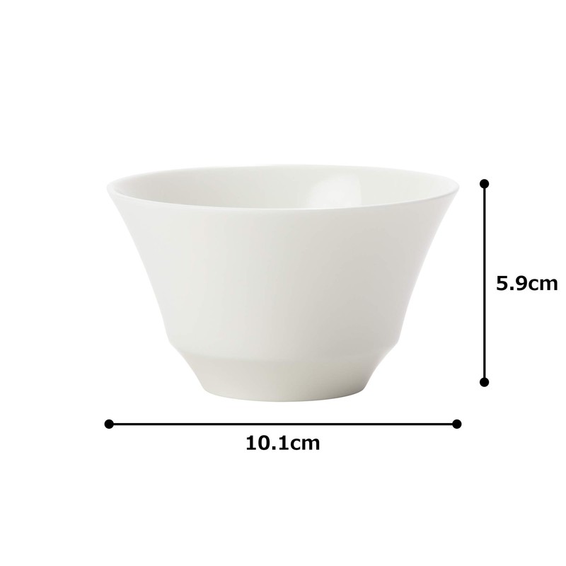 NARUMI (ナルミ) Cup and Saucer Pro Style White 210cc Soup