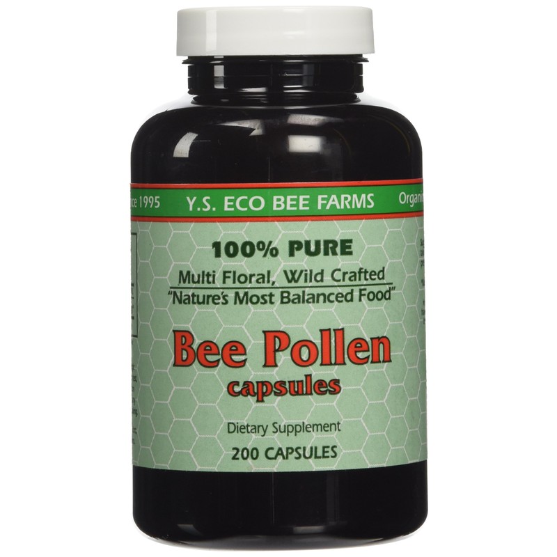 Y.S. ECO Bee Farms 100% Pure Bee Pollen 1,000mg- 200