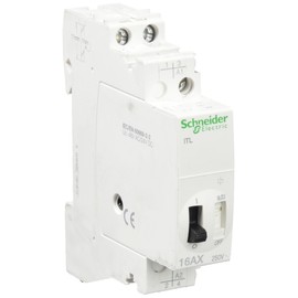 Schneider A9C30212 Impulse Relay Itl 16A 2P 48Vac/24Vdc, White, Set Of 12 Piece