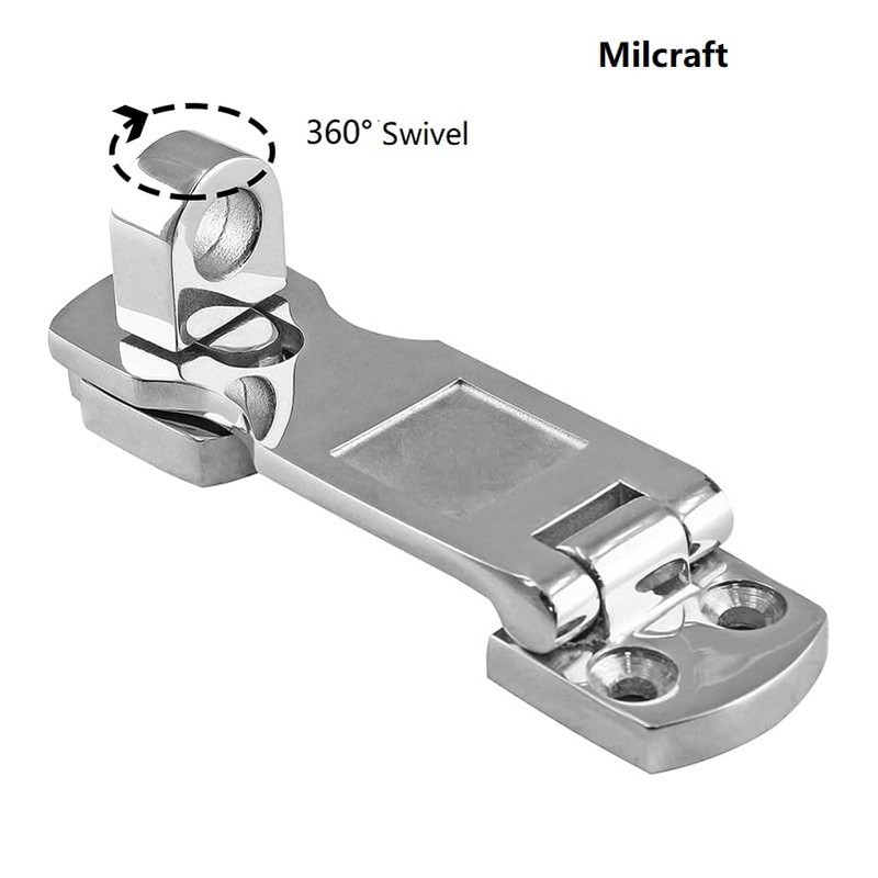 Marine Grade Stainless Steel Heavy Duty Door Hasp with Turning