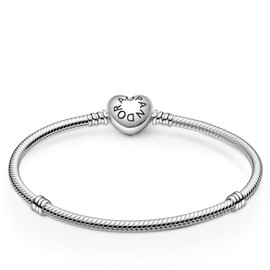 ZHUOMOT Armband Damen silber,Moments Armband Charms Mit Geschenkbox,Schlangen-Charmarmband,Geschenk für Freundin Mama,Bettelarmband Silber 925, #17CM