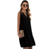ANFTFH Women's Solid V Neck Summer Dresses 2024 Trendy Shirt