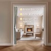 Jilron 100% Blackout Accordion Door Curtain, Adhesive Curtain Track Included