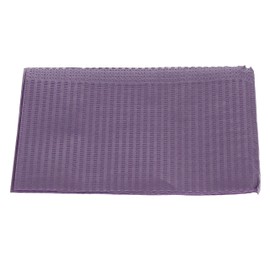 HSB 109212, Disposable Dental Bibs, 13" X 18", Lavender, 2-Ply Paper & 1 ply Layer of Water Resistant Poly, Tear-Resistant, Highly Absorbent, Single-Use for Maximum Hygiene, 500/Bx