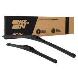 K&N EDGE Wiper Blades: All Weather Performance, Superior Windshield Contact, Streak-Free Wipe Technology: 26" + 20" (Pack of 2)