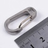 Supertool Outdoor Climbing Key Ring 1 Piece Titanium Alloy D-Ring