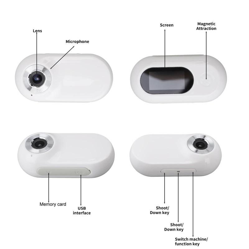 Yunir HD 1080P Cat Camera Collar with Video Record, 170°