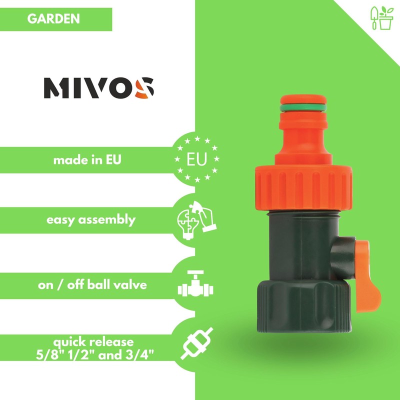 MIVOS Tap Connection for Tap with 3/4 Inch (26.5 mm)