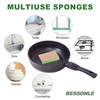 BESSONLE 10 Pack Biodegradable Natural Sponges Kitchen - Compostable Cellulose