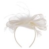 LIERYS Loarena Women's Straw Fascinator with Bow Made in Italy