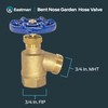 Eastman Bent Nose Garden Hose Valve, 3/4 in FIP x