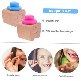 BESPORTBLE 2Pcs Wooden Teeth Box Keepsake Case First Tooth Memory Organizer for Boys and for Cherishing Childhood Memories