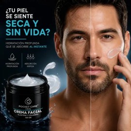 Crema Facial Para Hombre Con Colágeno Y Elastina Pocket Care Mixta Día/noche