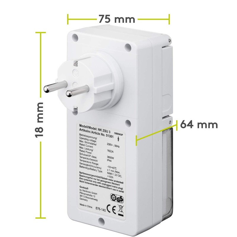 Goobay Digital Timer with Precise and Comfortable Control