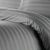 Ev Dekor® Double Duvet Cover Set Hotel Quality Stripes Satin