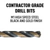 Drill America 5 Piece Contractor High Speed Steel Black and