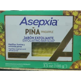 Asepxia PIÑA PINA EXFOLIATING BAR SOAP Jabon Barra Exfoliante 3.5 oz  (100g)