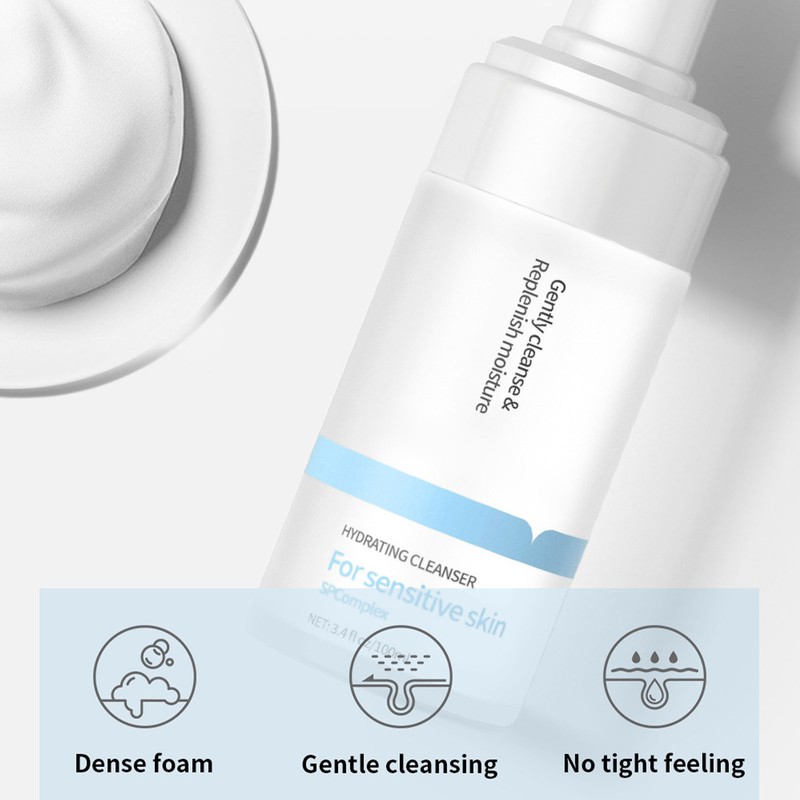 Hydrating Cleansing Mousse Blocking Melanin Brightening Moisturizing Facial Cleansing Mousse