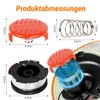 AF-100, A6481 Grass Trimmer Spool Compatible with Black + Decker,