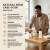 Original Wood Finish Raw Linseed Oil & Beeswax Blend, Non-Toxic,
