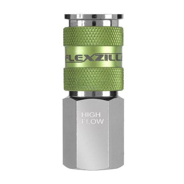 Flexzilla Pro High Flow Coupler, 1/4" Body, 1/4" FNPT -