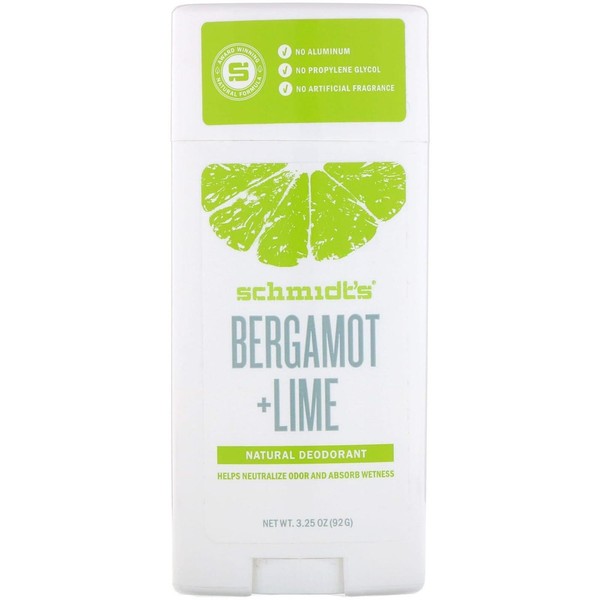 Schmidt's Bergamot and Lime Natural Deodorant - 92 gm
