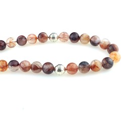 beirunde Muslims Islamic Dhikr Tasbeeh Tasbih Prayer Beads, 33 Crystal Colorful Quartz Beads with Tassel, Large, Crystal, Crystal