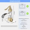 BWE Bathroom Faucet Waterfall Single Handle Chrome and Gold Vanity