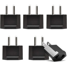 Ceptics Australia, China, New Zealand  Plug Adapter Socket 2 Pin Type I 6 Pack