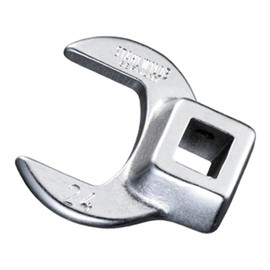 Stahlwille 01200009 Crow-Foot Wrench, 1/4" Square Drive, Made of Chrome Alloy Steel & Chrome Plated, Has Bi-hexagonal Jaws, Ideal for Confined Spaces Size 9 mm, L. 25.5 mm