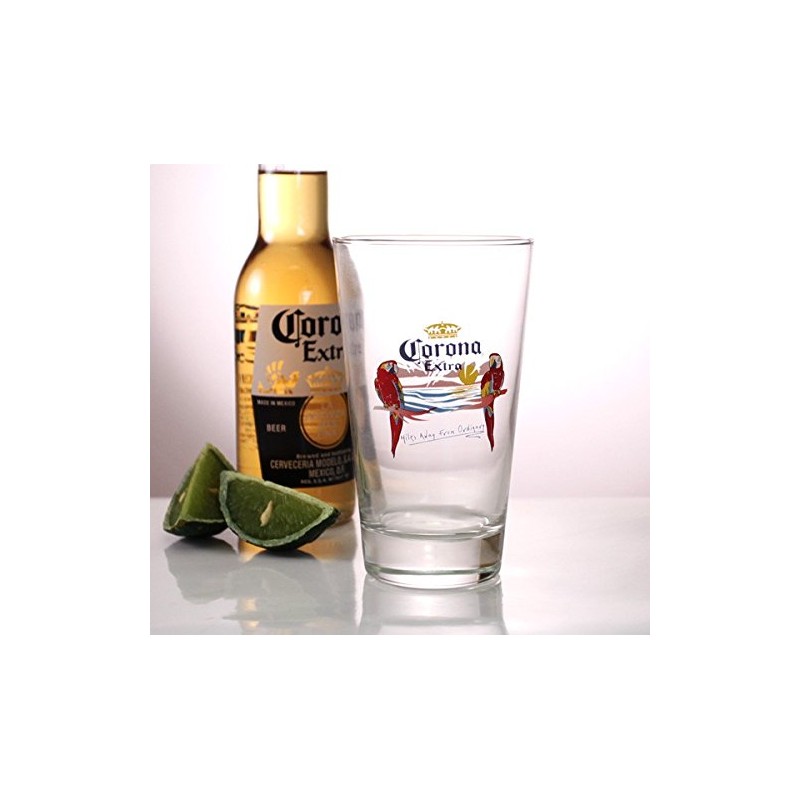 Corona 16 oz Beer/Pub Glasses- 4 Pack
