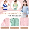 AUSTYLCO Special Needs Adaptive Clothing For Children,Long sleeve Full Open