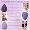 14 Esponjas De Maquillaje Para Base Con 7 Tapas Y