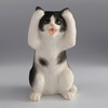 Veronese Design 3 3/4 Inch Black and White Kittens Hear