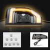 ZDEERAOTO LED Front Side Marker Light DRL Amber Sequential Turn