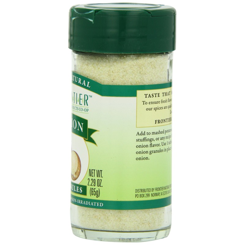 Frontier Natural Products Onion, White Granules, 2.29-Ounce
